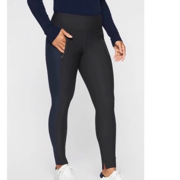 ATHLETA Stellar Tight Legging Pant BLACK BLUE luxe Fabric Leggings Size XS - Picture 12 of 12